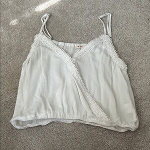 Miami White Lace Trim Camisole